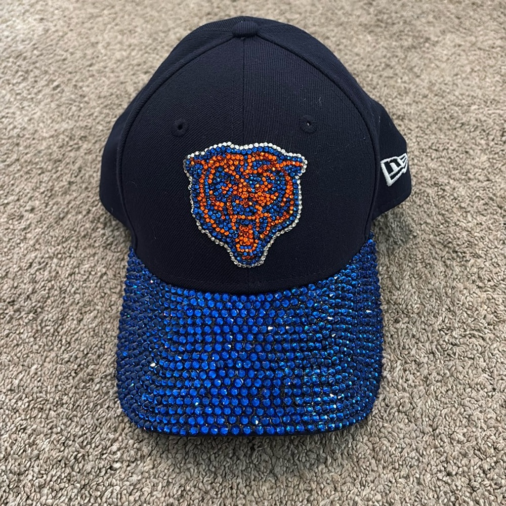 Bling Chicago Bears Hat Handmade